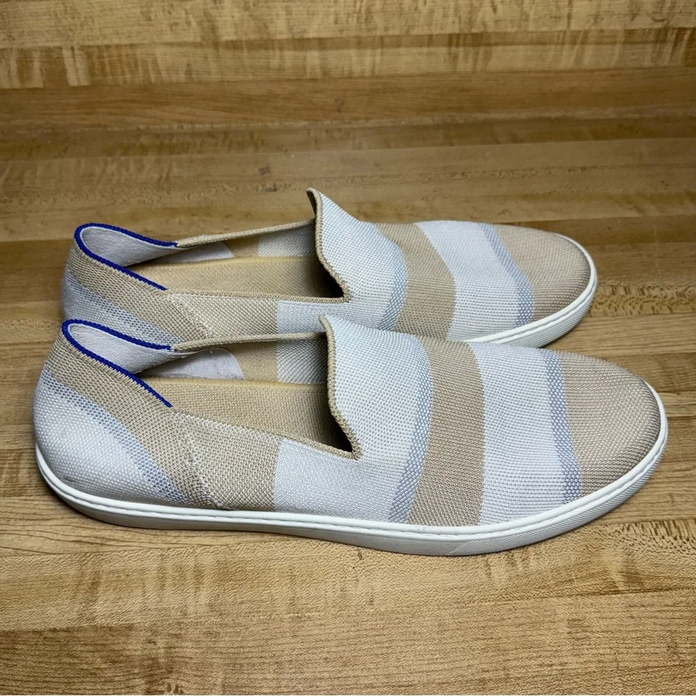 Rothy's The Original Slip On Sneaker Womens Size 12 Shoes Birch Stripe Casual